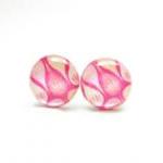 Betsy - Pink Stud Earrings